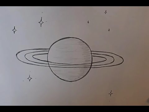 Планета рисунок карандашом