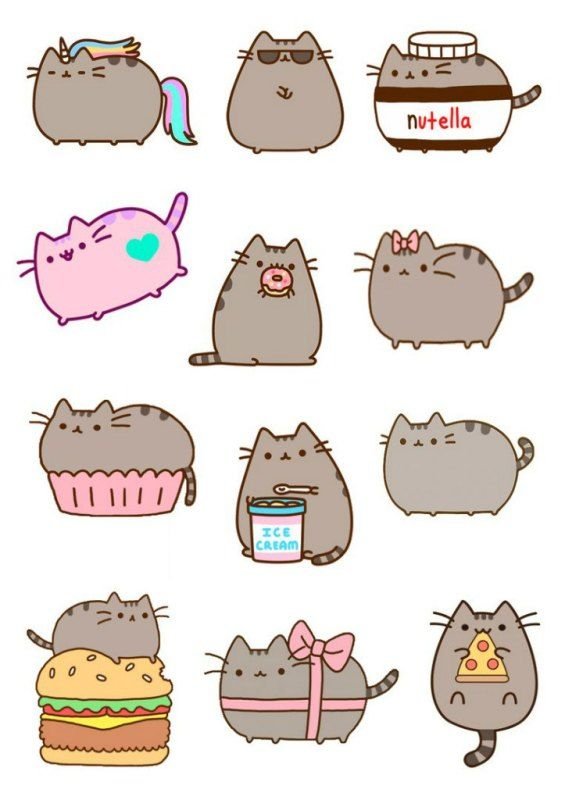 Рисунки для срисовки котики