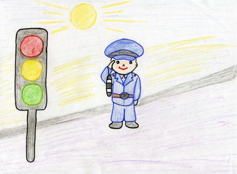 Полиция глазами детей рисунки