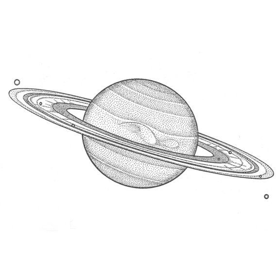Сатурн рисунок