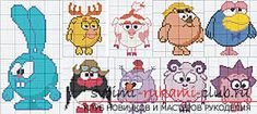 Схемы вышивки крестом Смешарики