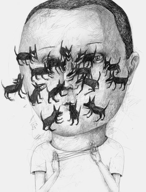Страшные рисунки психически больных
