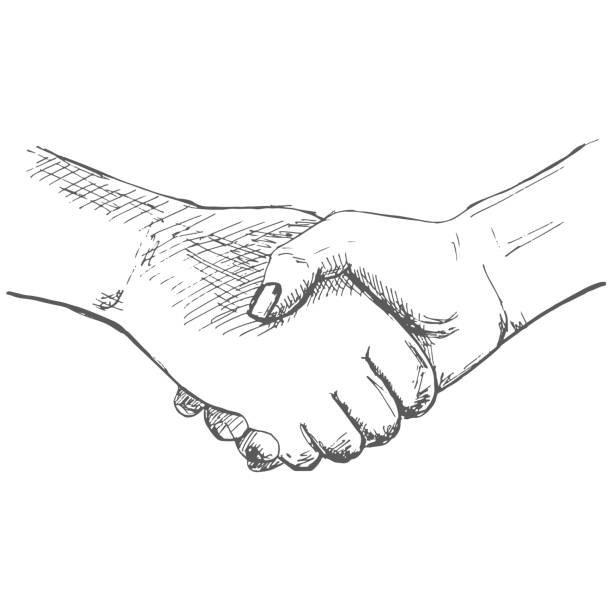Рукопожатие рисунок