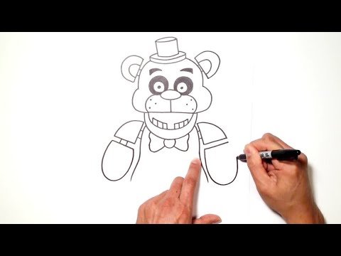 Фредди рисунок карандашом