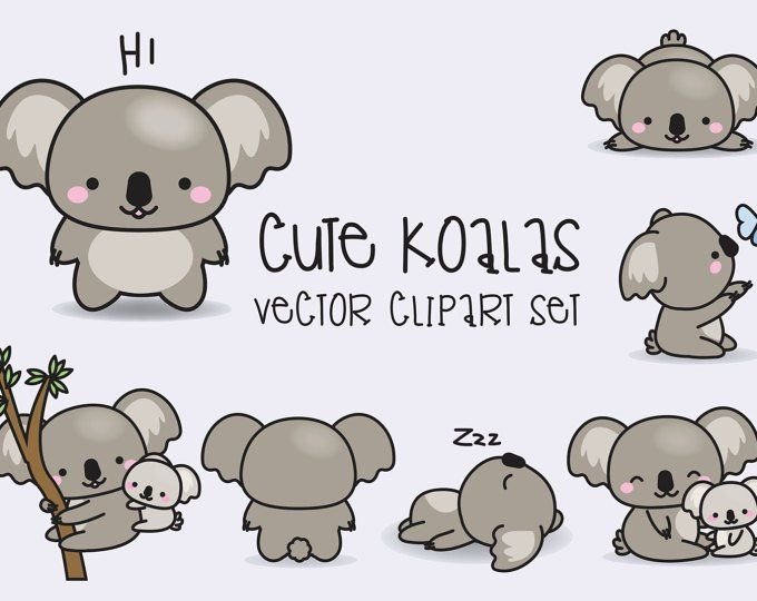 Милые коалы рисунки