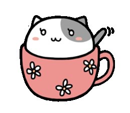 Кавайные котики в кружках