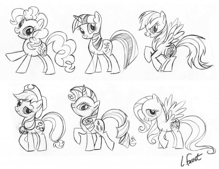 Раскраска my little Pony Флаттершай