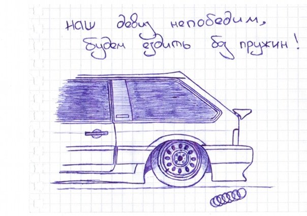 ВАЗ 2107 по клеткам