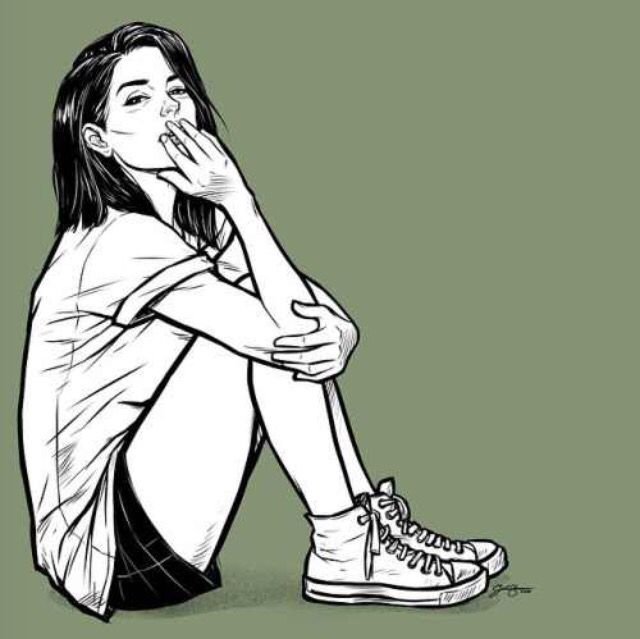 Pinterest girl sitting