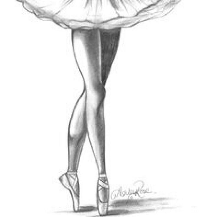 Рисунки для срисовки лёгкие балерины