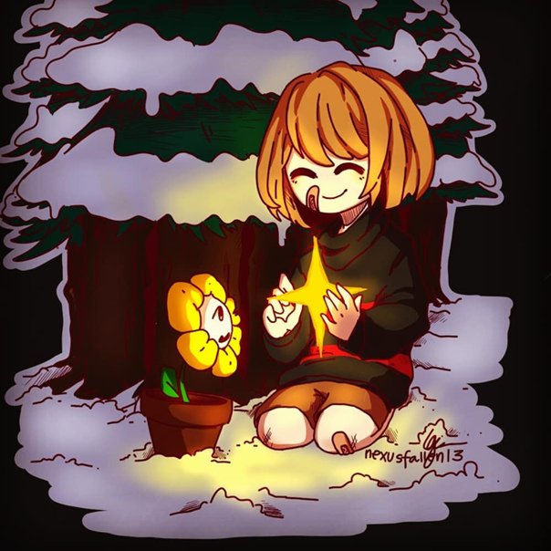 Undertale Фриск и Флауи