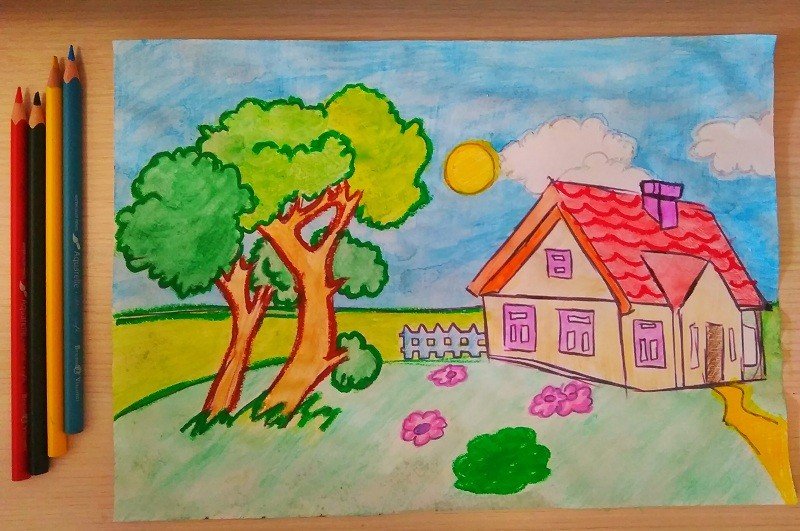 Красивые детские рисунки