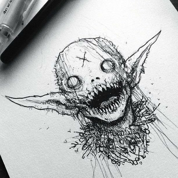 Странные рисунки карандашом