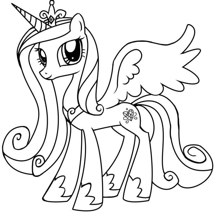 My little Pony раскраска Рарити