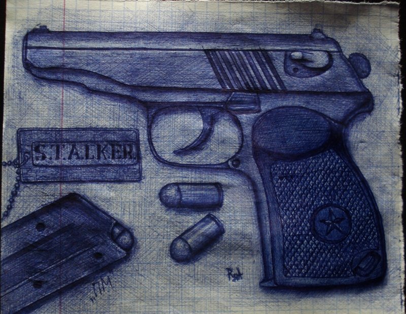 Пистолет ПМ из сталкера