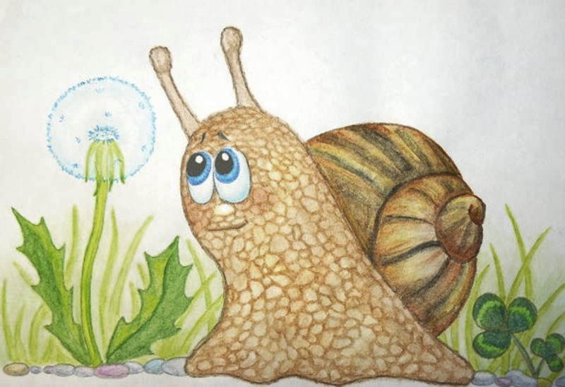 Нарисовать улитку