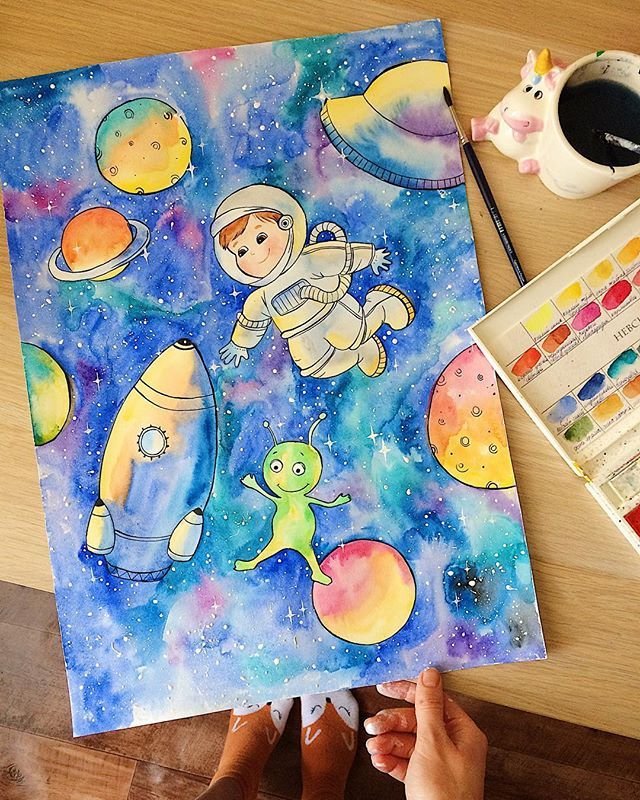 Космические идеи для рисунков