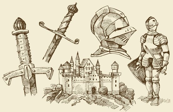 Рисунки в средневековом стиле
