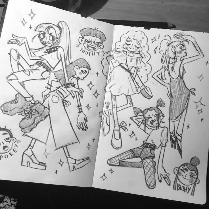 Идеи для рисунков в скетчбуке