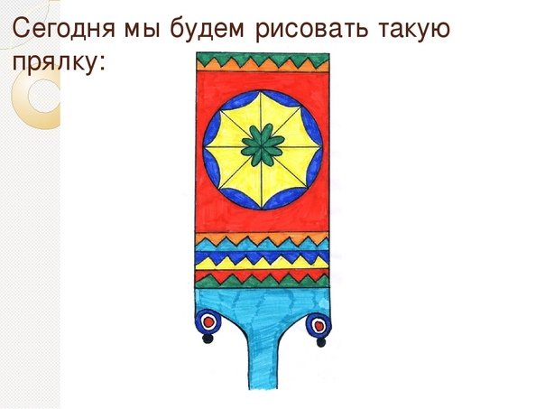 Прялка с орнаментом