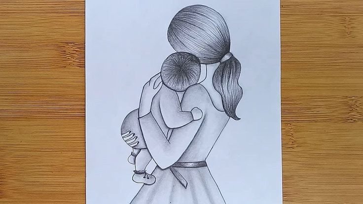 Красивый рисунок для мамы легкий
