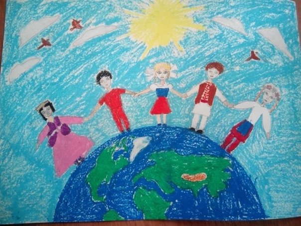Рисунок на тему мы едины