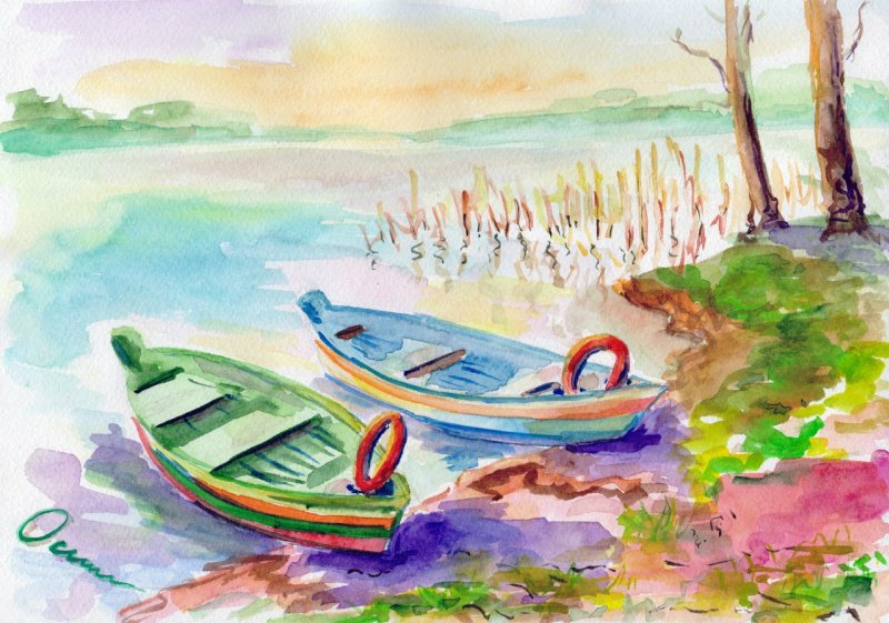Лодка для рисования