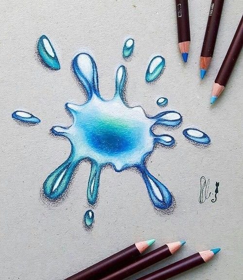 Рисование цветными карандашами