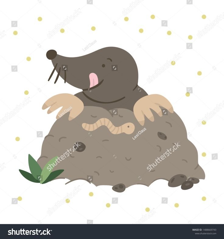 Милый Крот рисунок