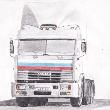 КАМАЗ 54115 дальнобойщики рисунок