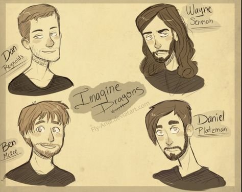 Imagine Dragons рисунки