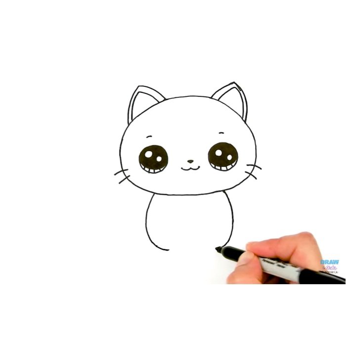 Рисунки для срисовки котики