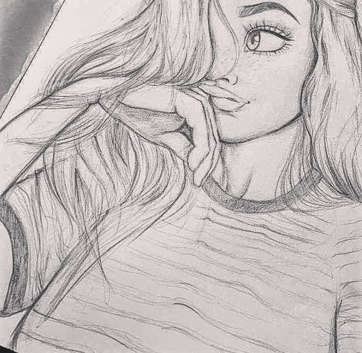 Девушка рисунок