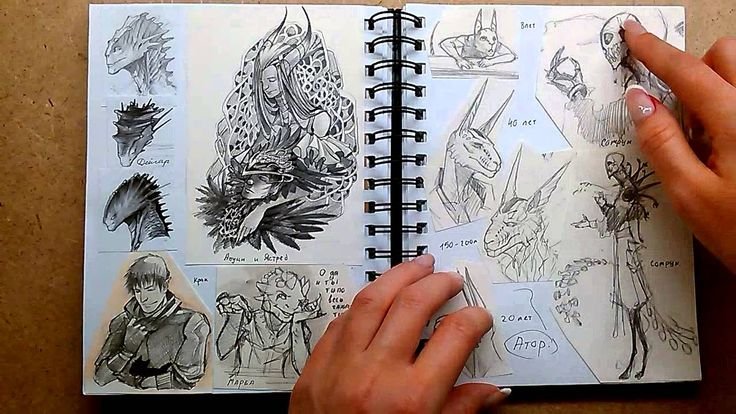 Красивые рисунки для скетчбука
