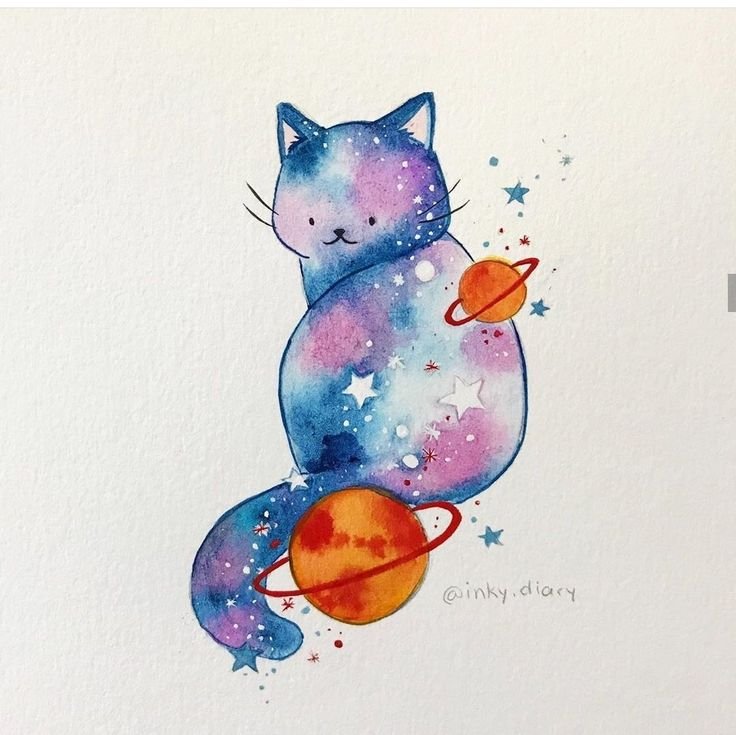 Рисунки акварелью