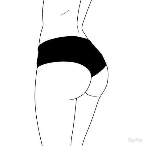 Рисунок попы
