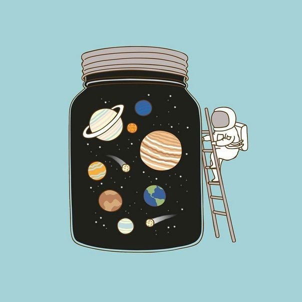 Космос (с наклейками)