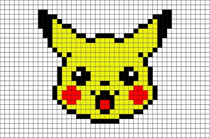 Рисунки по клеточкам легко