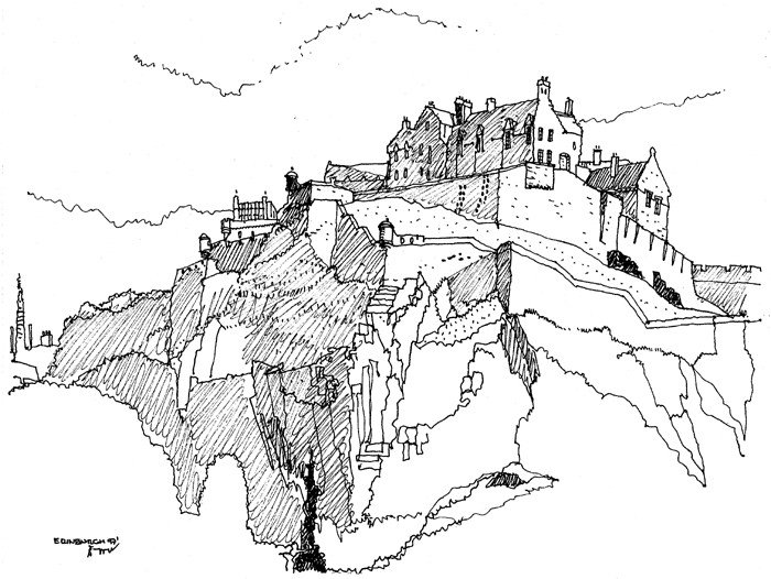 3) Эдинбургский замок, Шотландия.