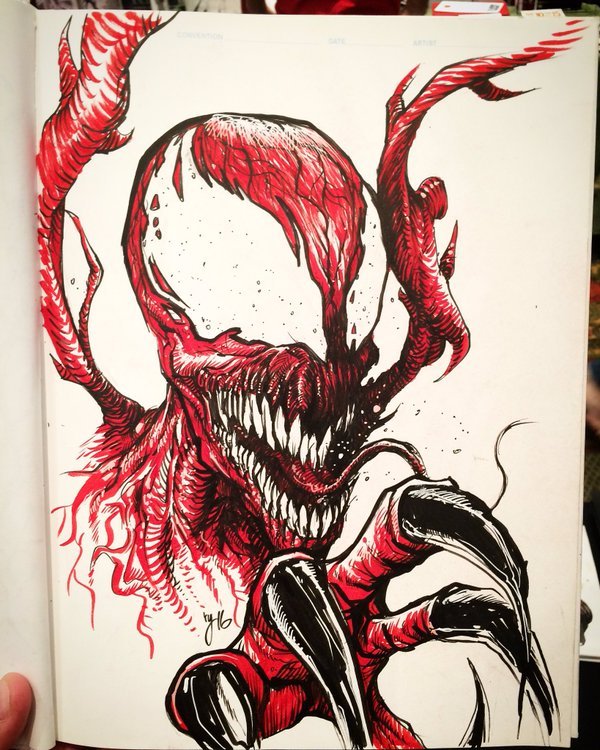Веном и Карнаж срисовки