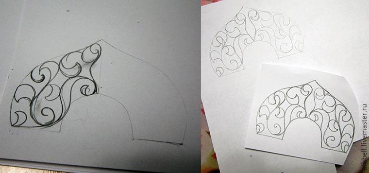 Рисование кокошника