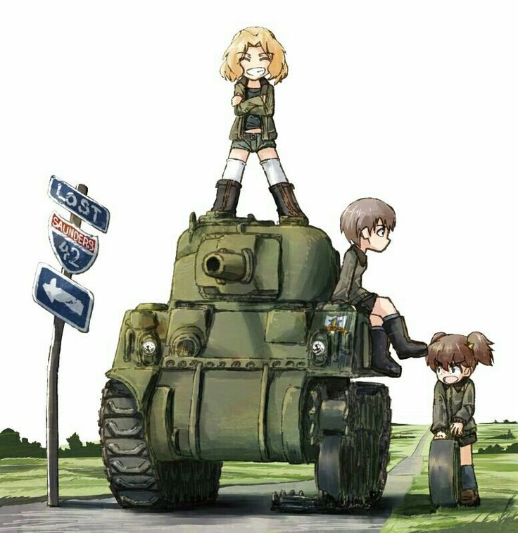 Аниме танкистки Кей