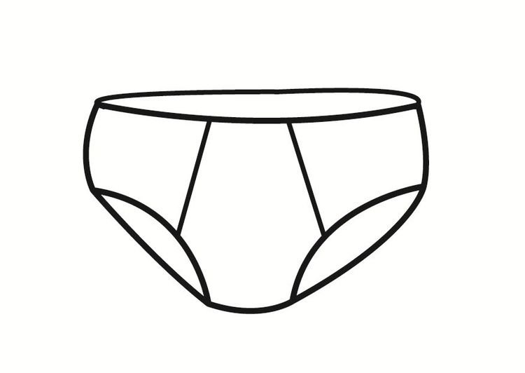 Раскраска трусы для детей