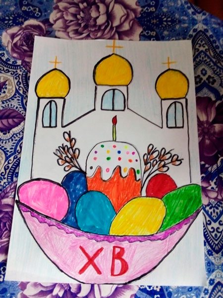Рисунок на Пасху