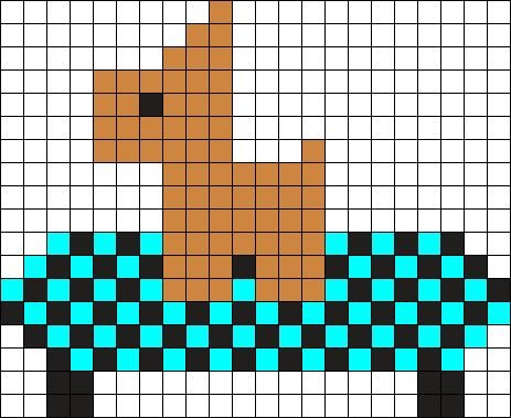 Рисунки по клеточкам собаки