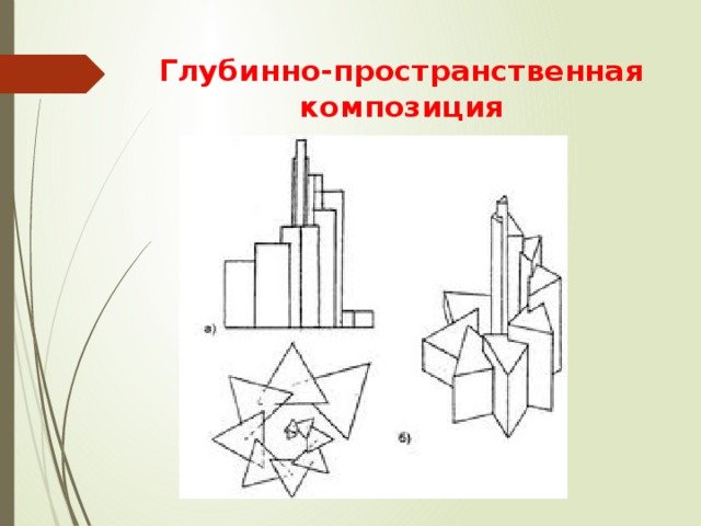 Глубинно пространственная и объемная композиция