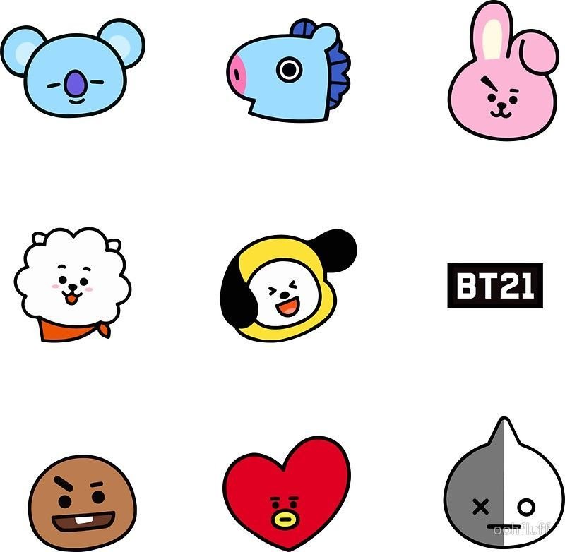 БТС Стикеры bt21
