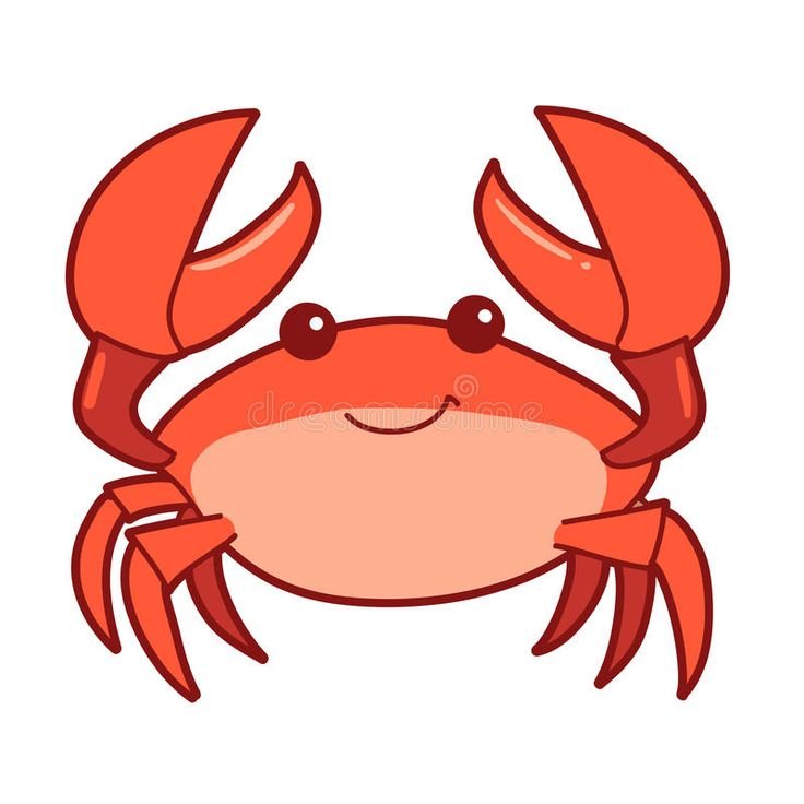 Краб рисунок