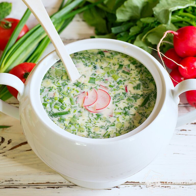 Окрошка на кефире