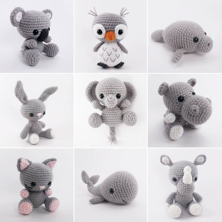 Маленькие игрушки амигуруми